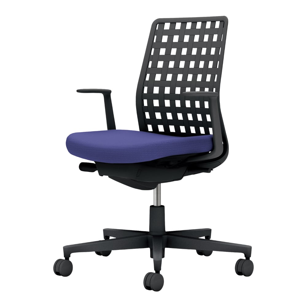 背樹脂：ブラック／座：ディープパープル