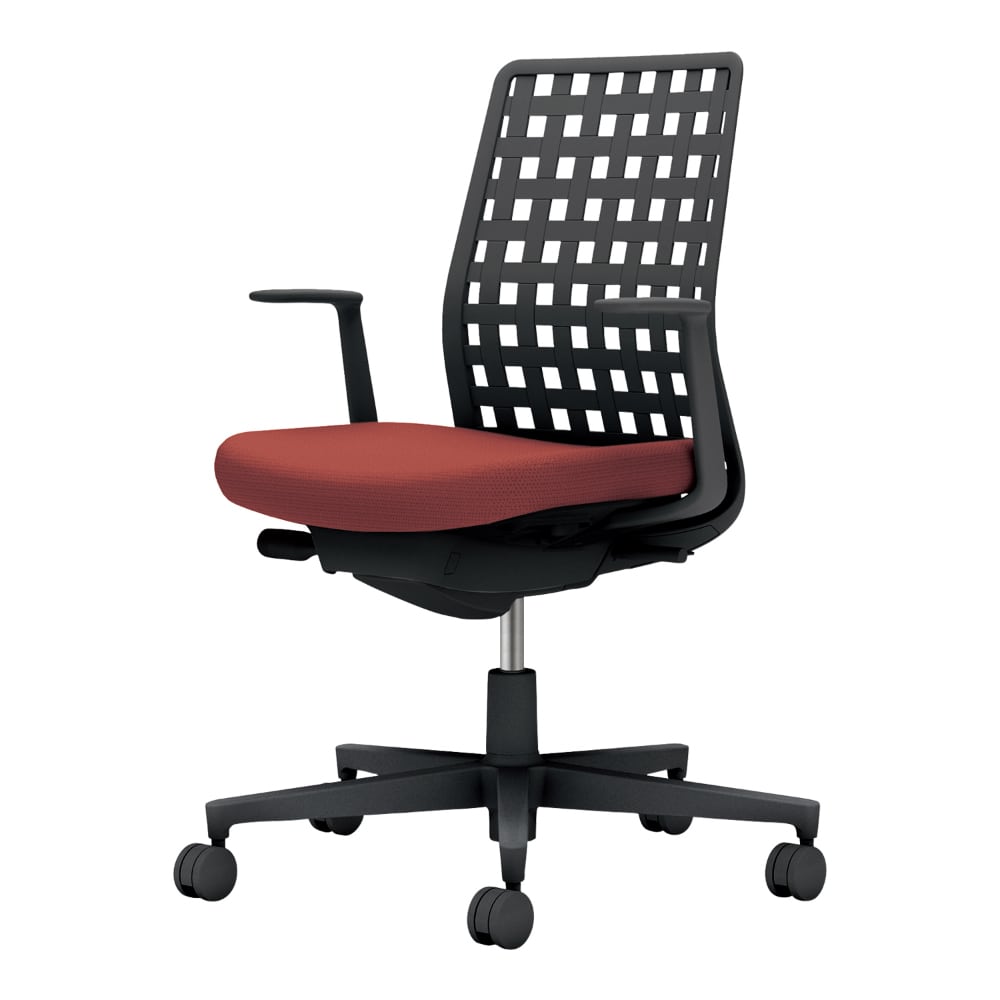 背樹脂：ブラック／座：パーシアンレッド