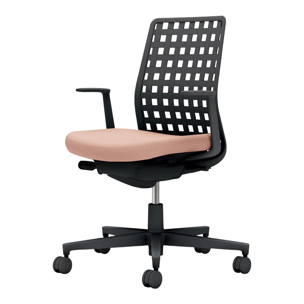 背樹脂：ブラック／座：アッシュピンク