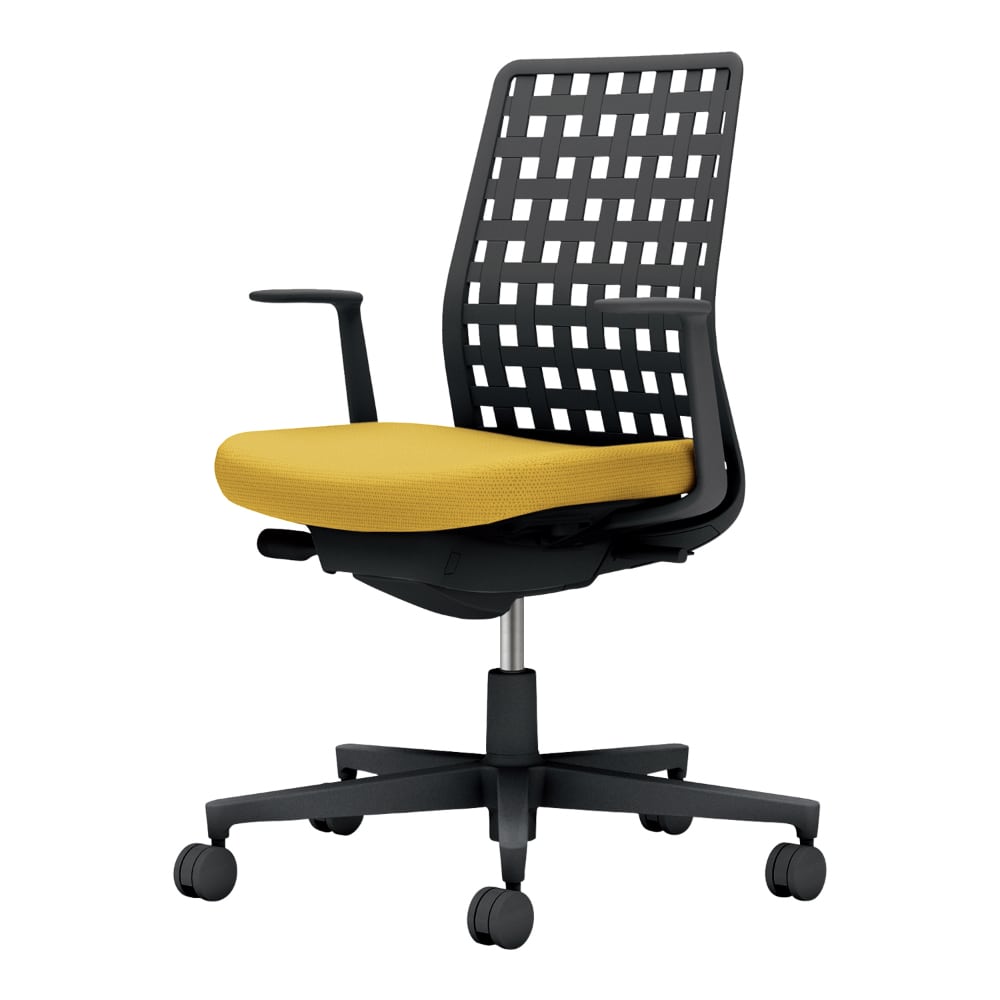 背樹脂：ブラック／座：オリーブイエロー