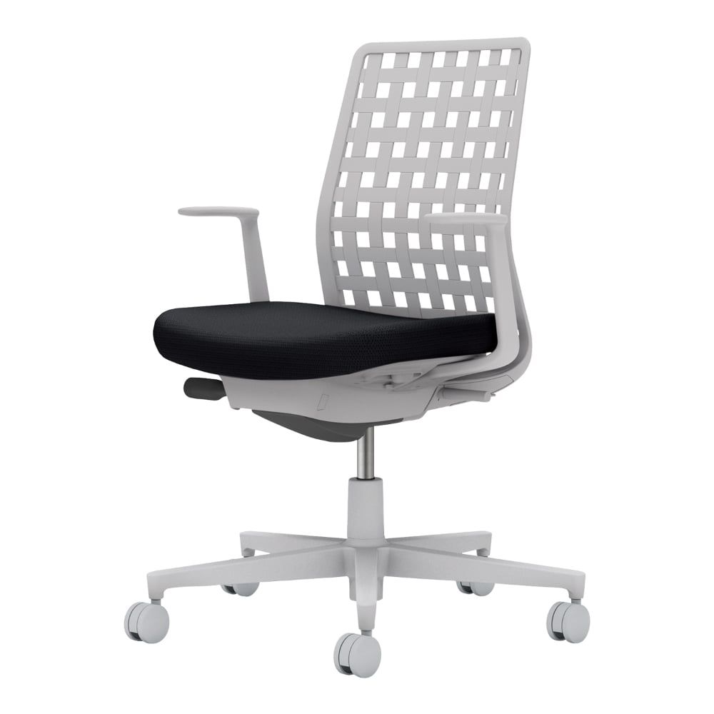 背樹脂：ライトグレー／座：ブラック