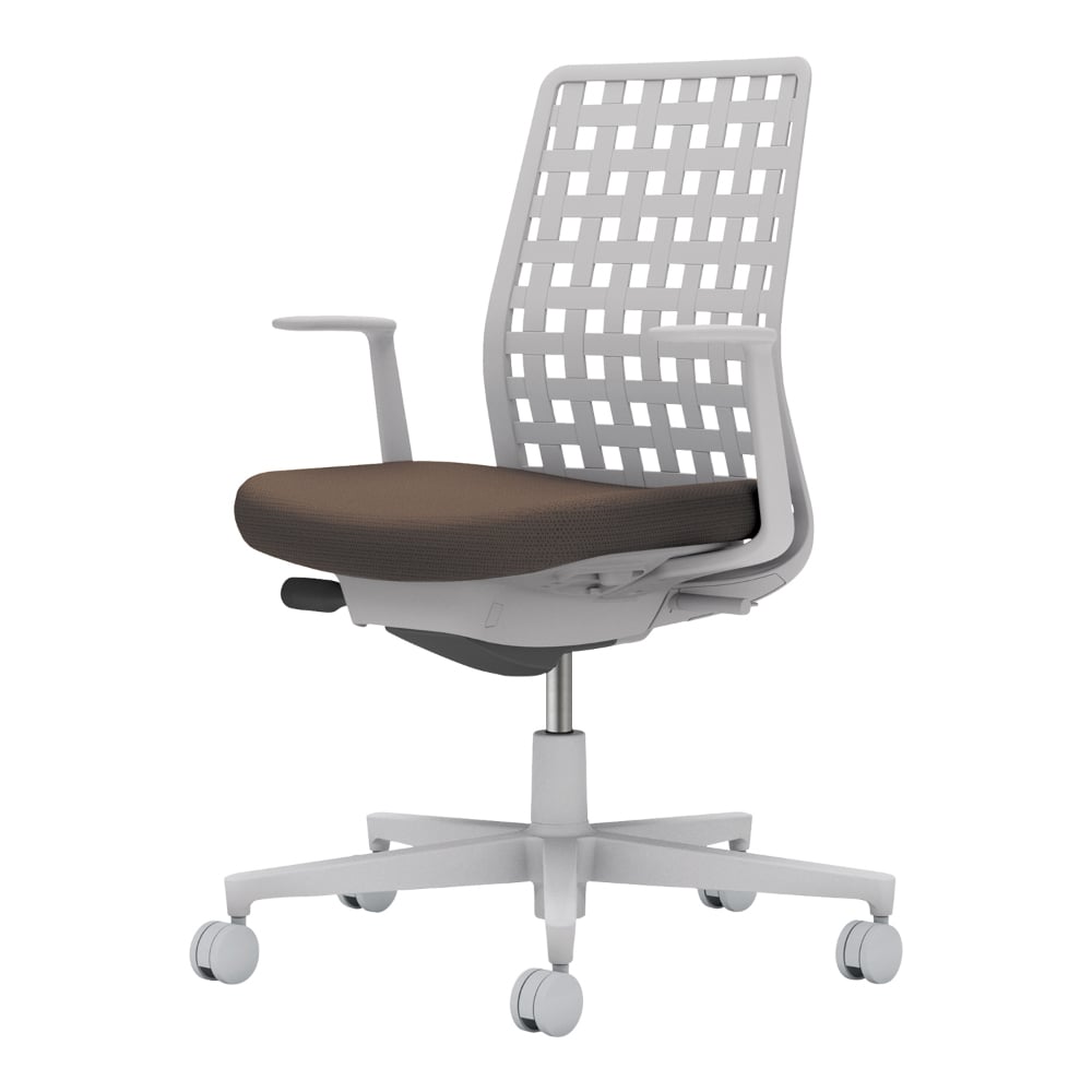 背樹脂：ライトグレー／座：ダークグレージュ