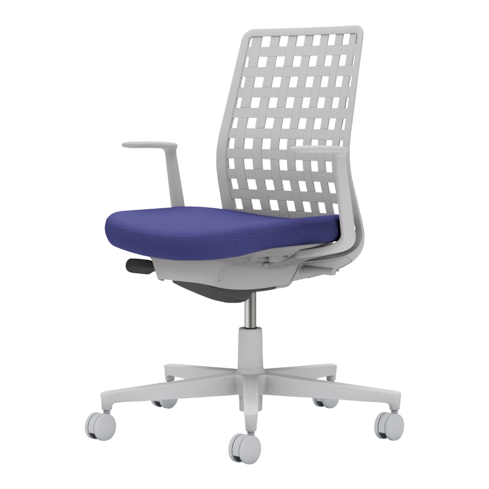 背樹脂:ライトグレー/座:ディープパープル