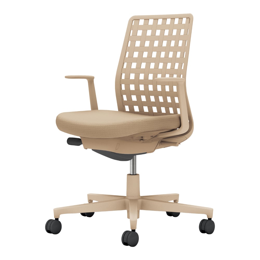 背樹脂:ソフトベージュ/座:ソフトベージュ