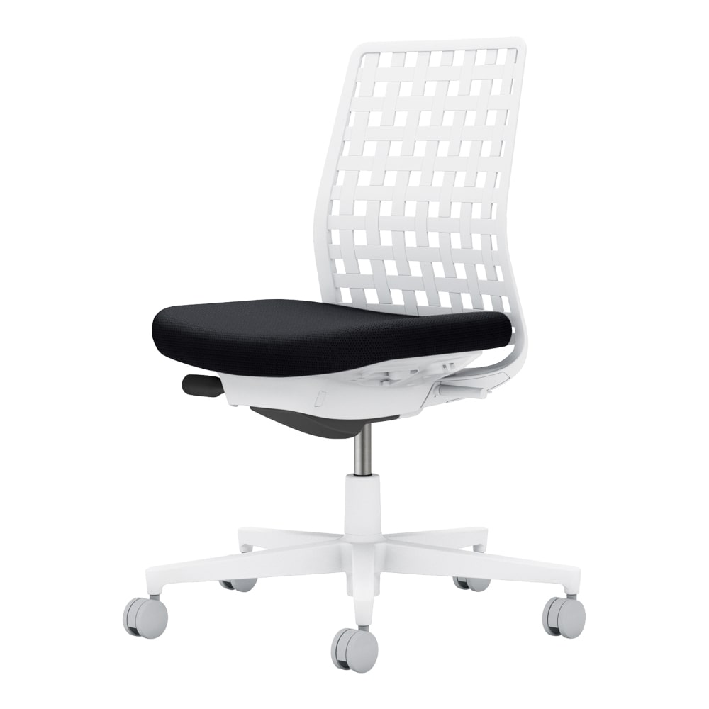 背樹脂：ホワイトグレー／座：ブラック