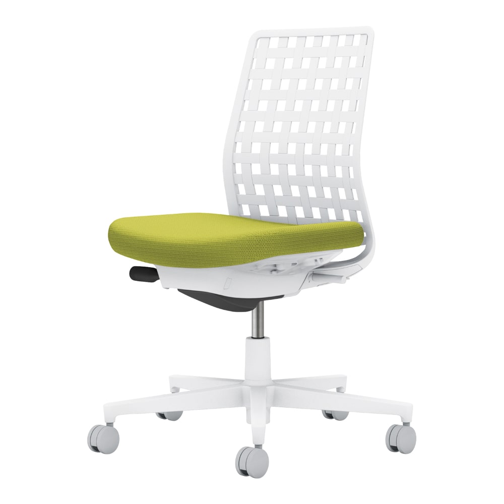 背樹脂：ホワイトグレー／座：ライトオリーブ