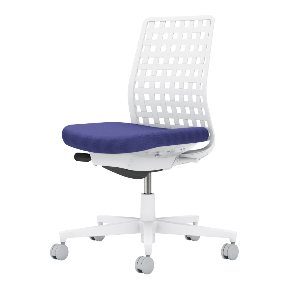 背樹脂：ホワイトグレー／座：ディープパープル