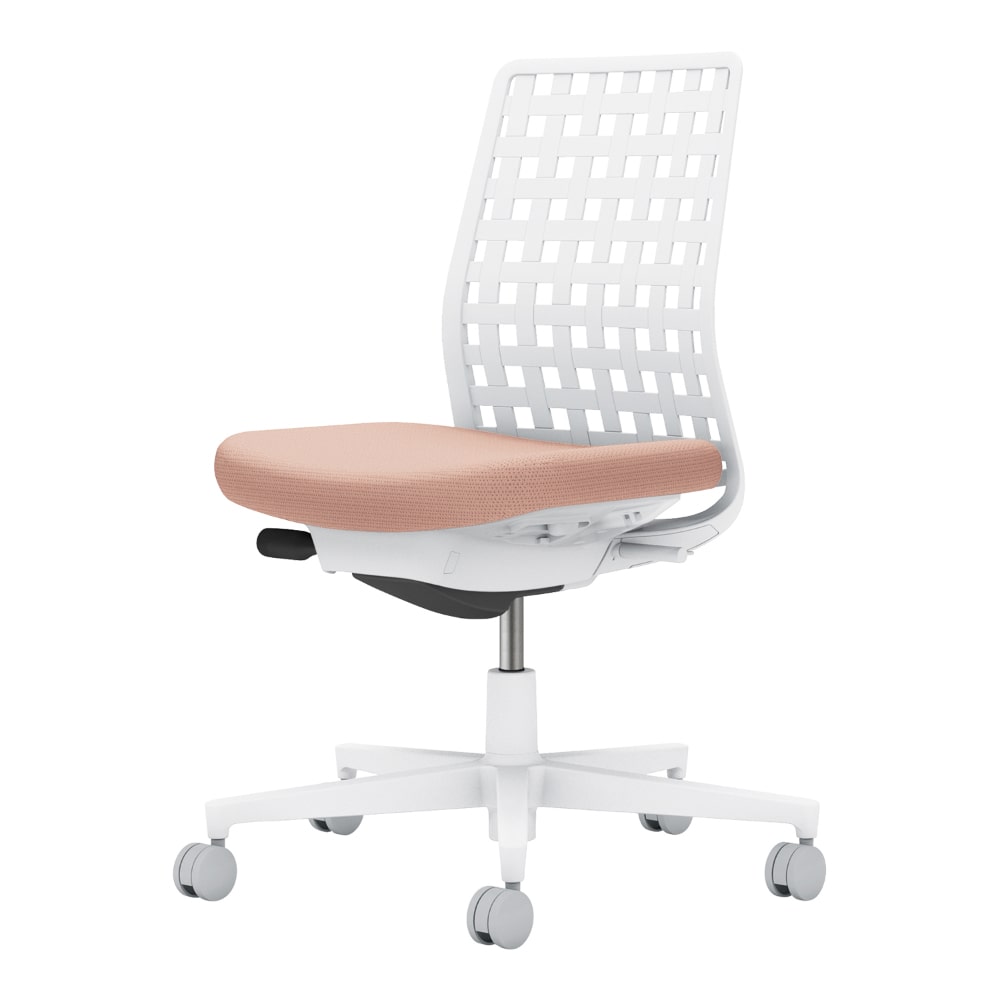 背樹脂：ホワイトグレー／座：アッシュピンク