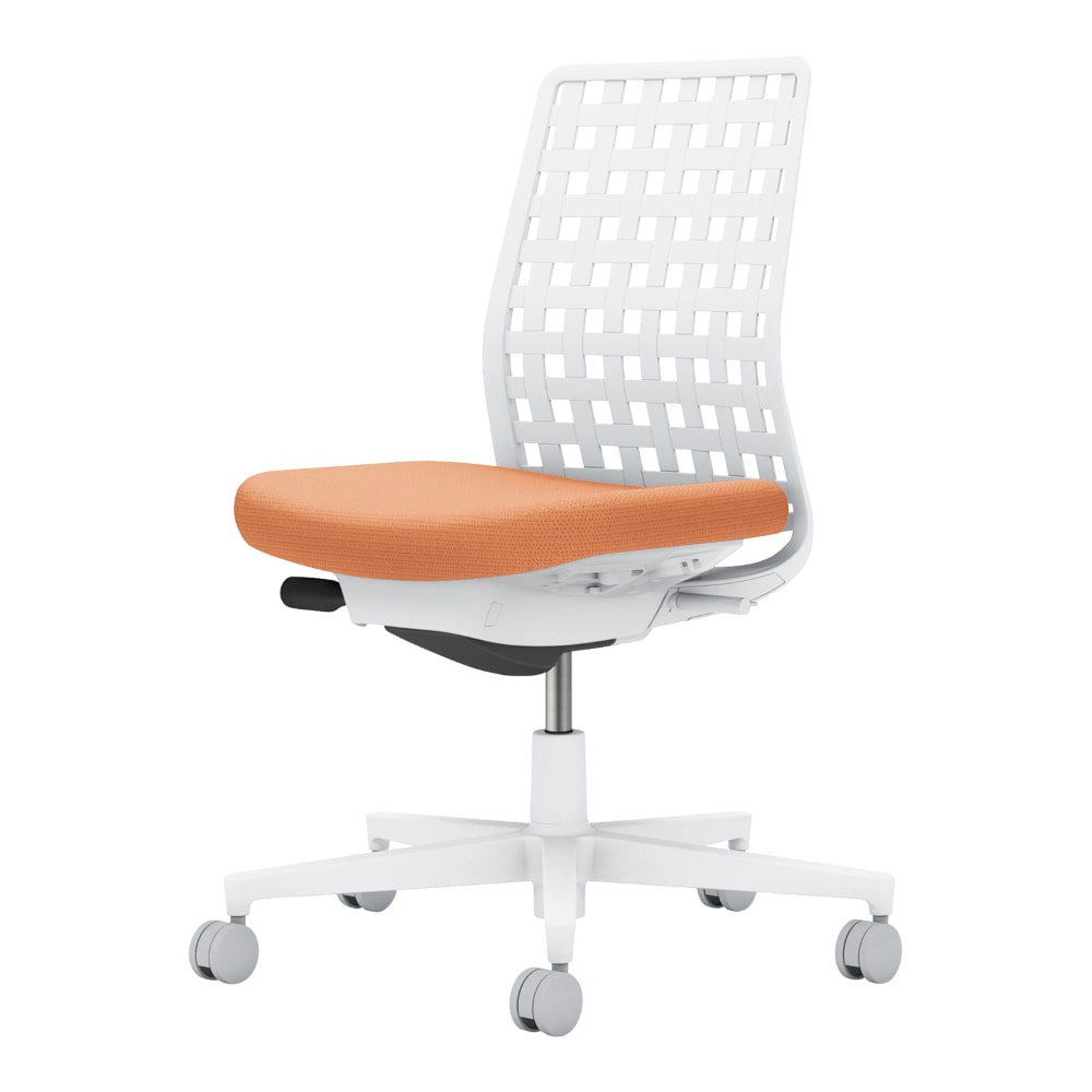 背樹脂：ホワイトグレー／座：ペールテラコッタ