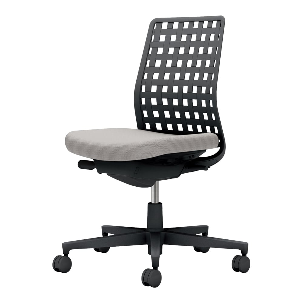 背樹脂：ブラック／座：ライトグレー