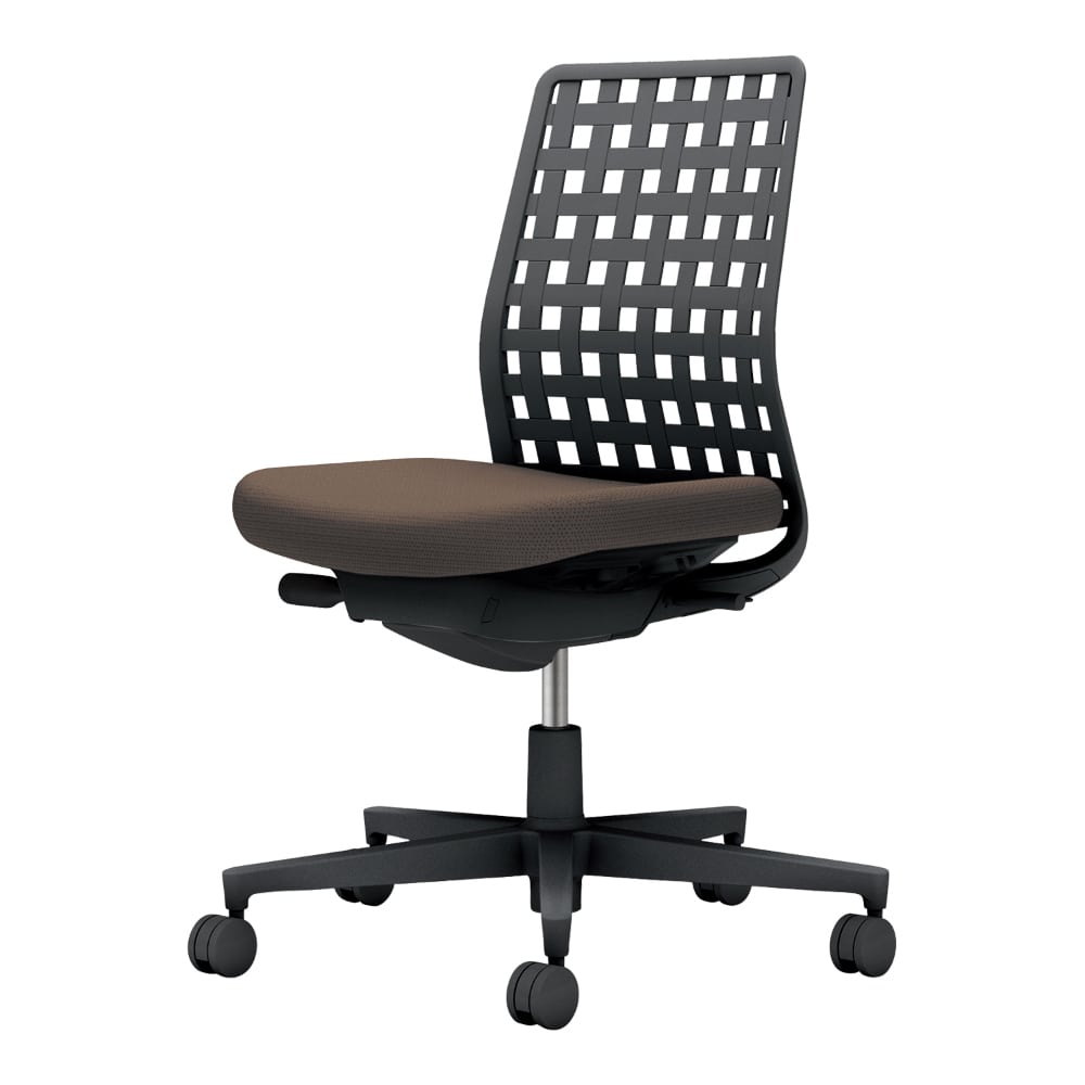 背樹脂：ブラック／座：ダークグレージュ