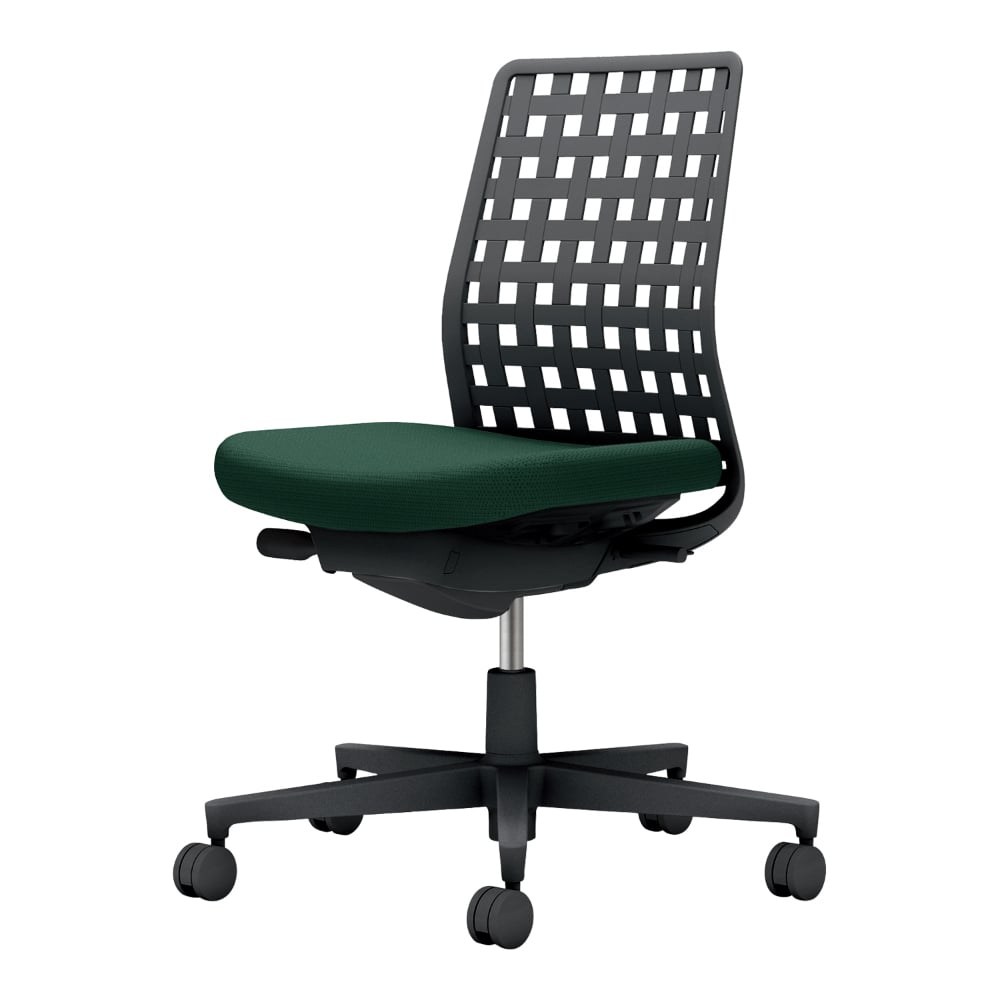 背樹脂：ブラック／座：ディープグリーン