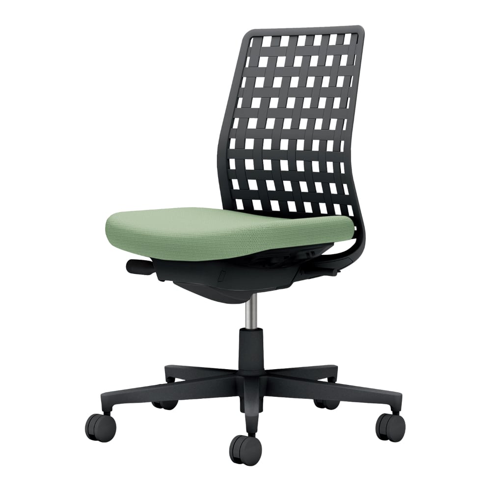 背樹脂：ブラック／座：パウダーミント