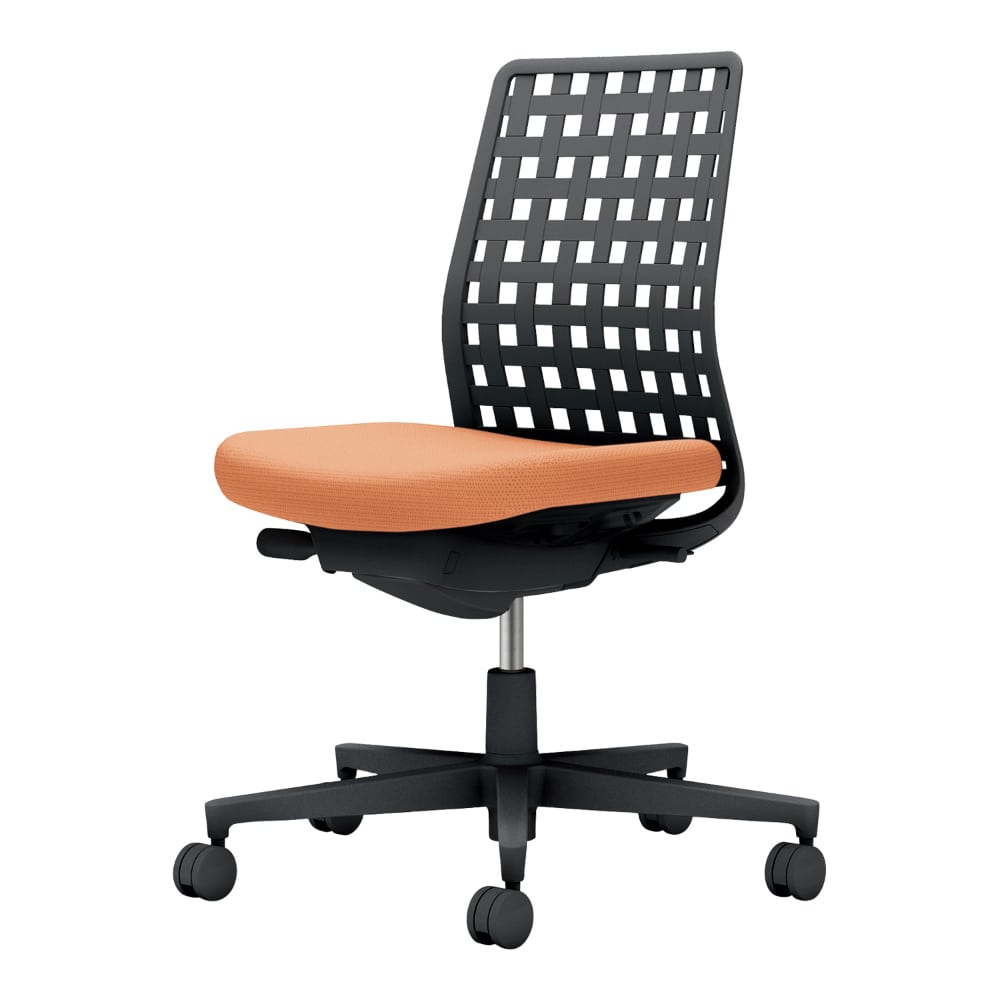 背樹脂：ブラック／座：ペールテラコッタ