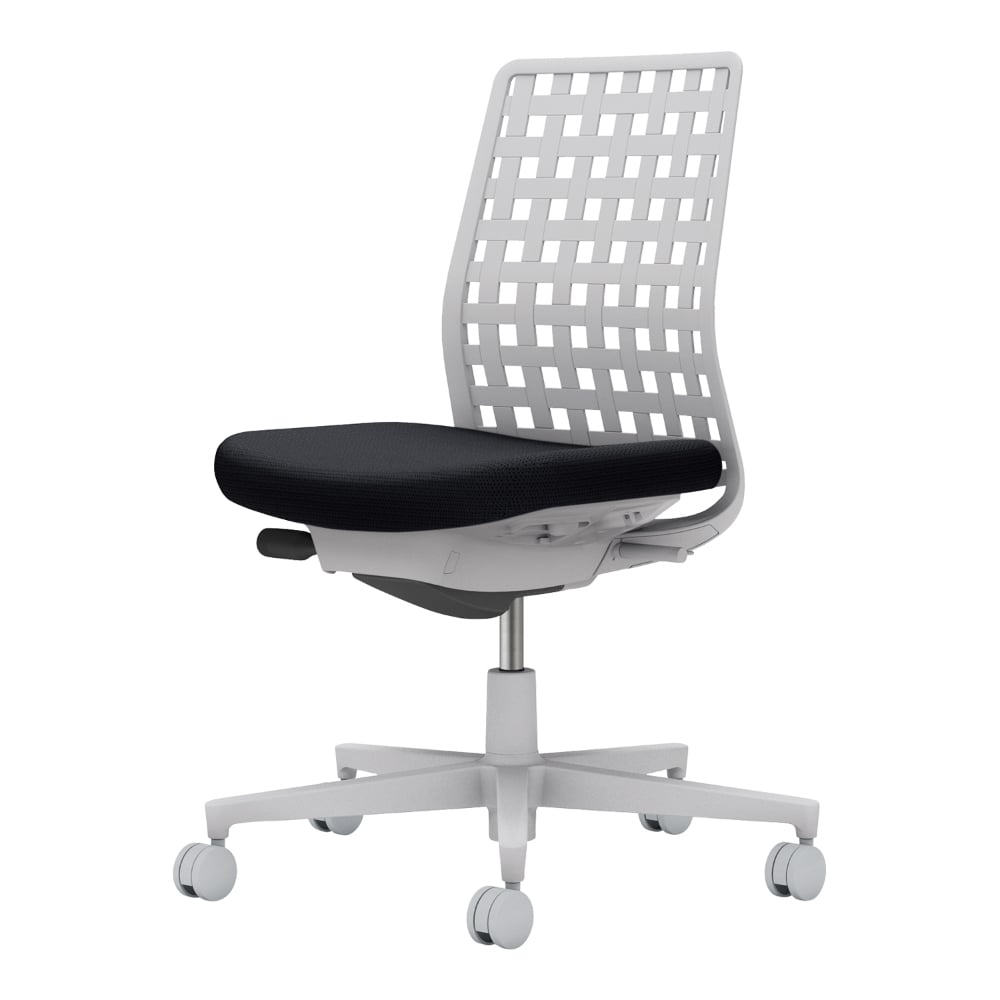 背樹脂：ライトグレー／座：ブラック