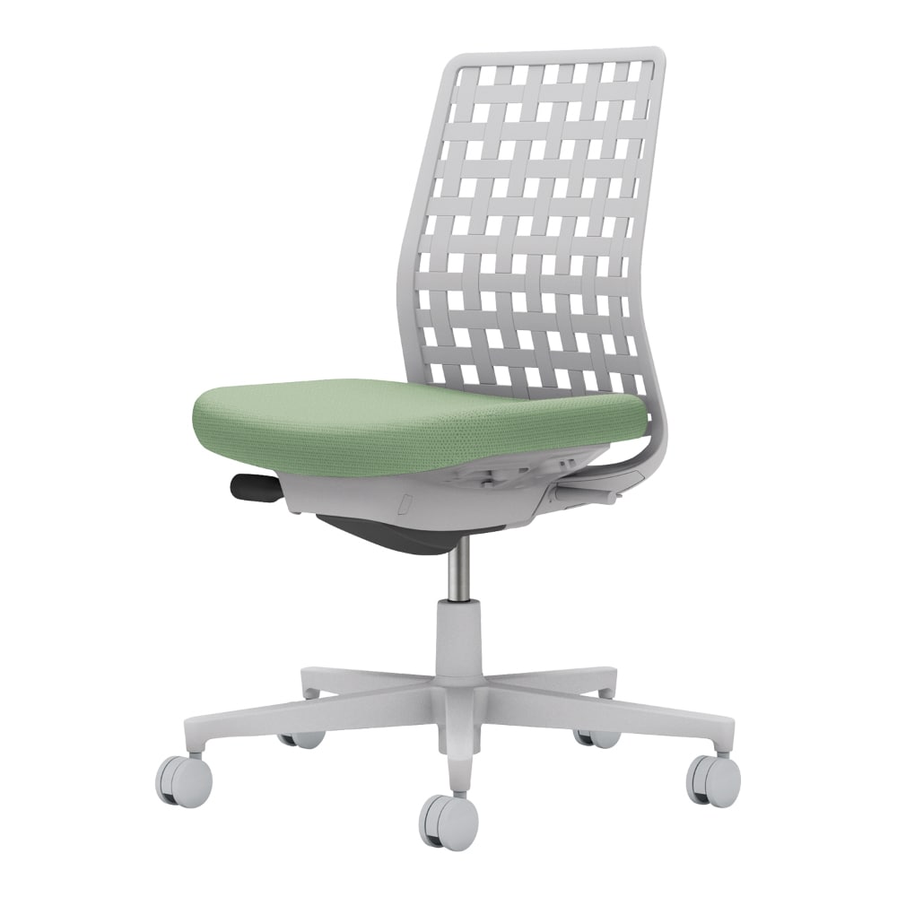 背樹脂：ライトグレー／座：パウダーミント