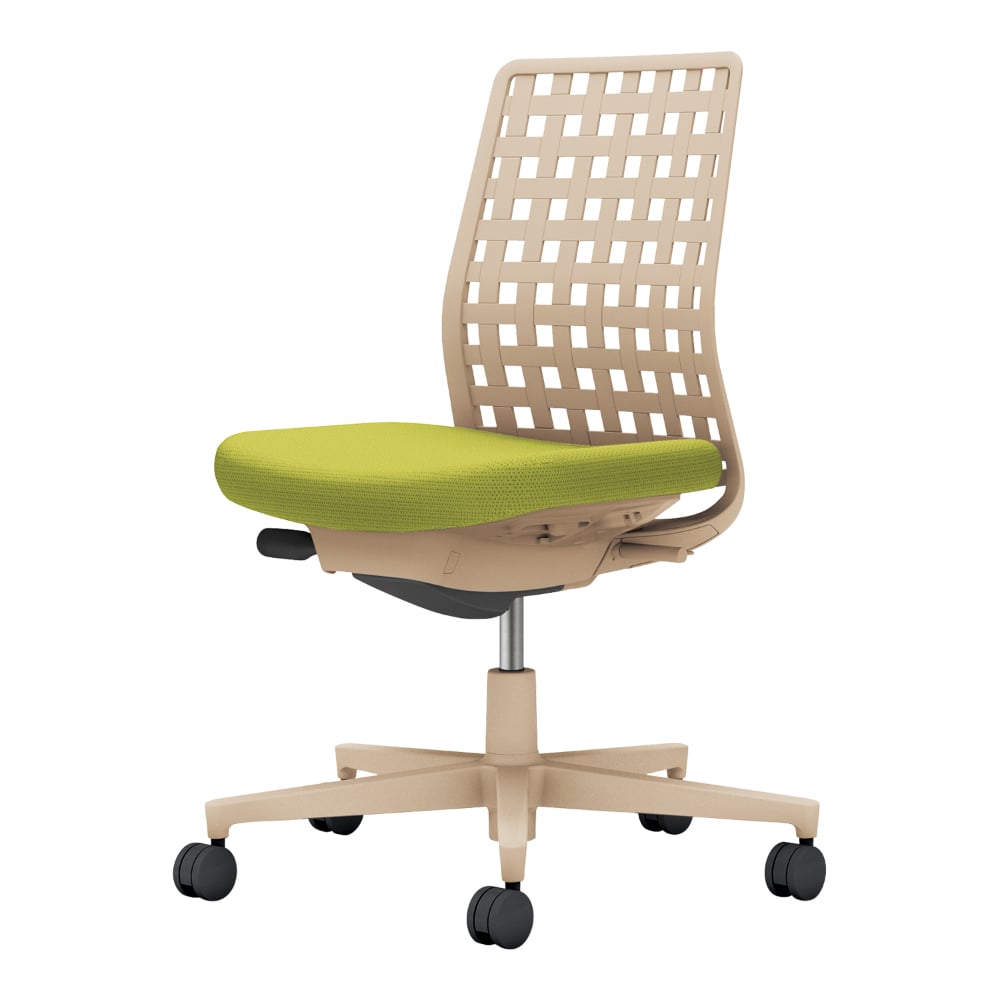 背樹脂：ソフトベージュ／座：ライトオリーブ