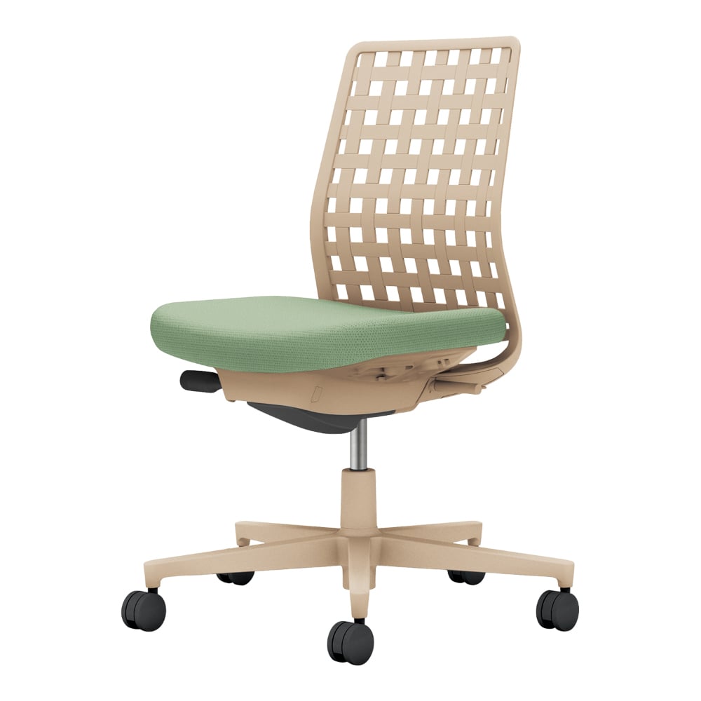 背樹脂:ソフトベージュ/座:パウダーミント