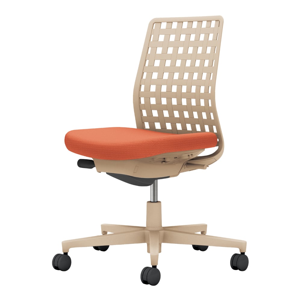 背樹脂：ソフトベージュ／座：ソフトテラコッタ