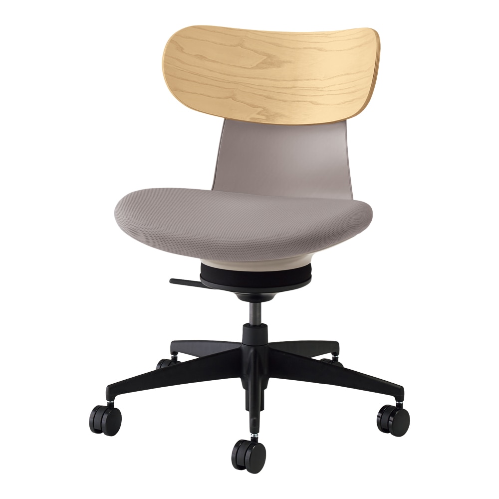 背：合板ホワイトアッシュ／座：ミディアムグレージュ