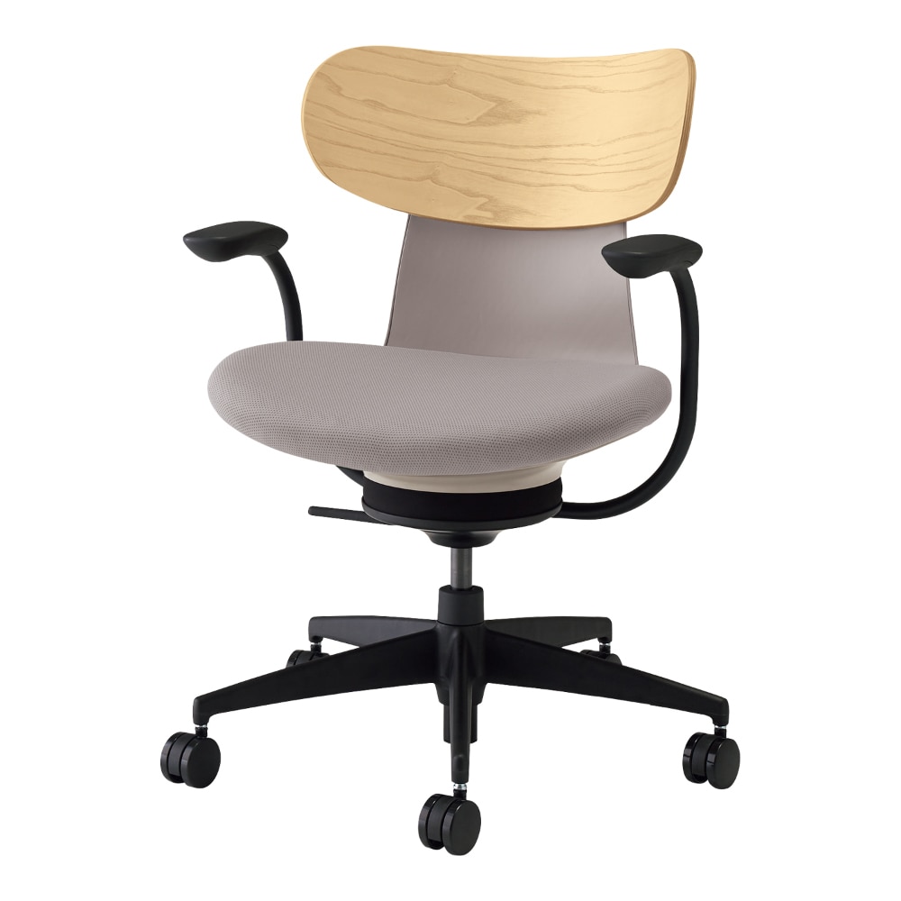 背：合板ホワイトアッシュ／座：ミディアムグレージュ