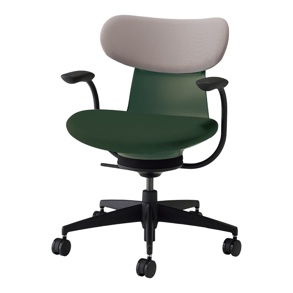 背:ミディアムグレージュ/座:ディープグリーン