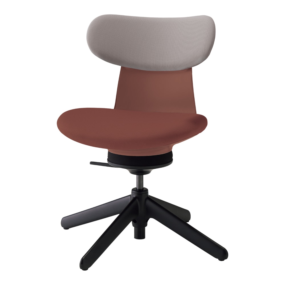 背：ミディアムグレージュ／座：ブリックレッド