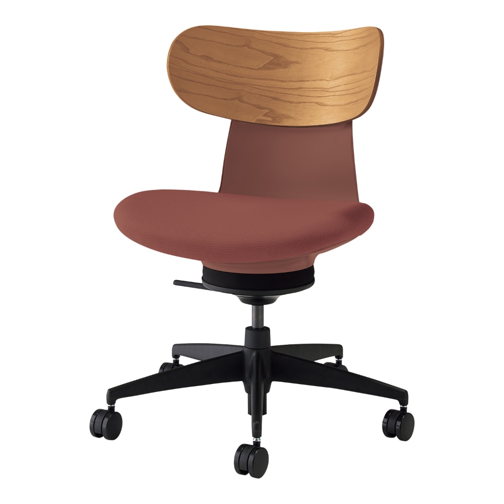 背：合板ミディアムアッシュ／座：ブリックレッド