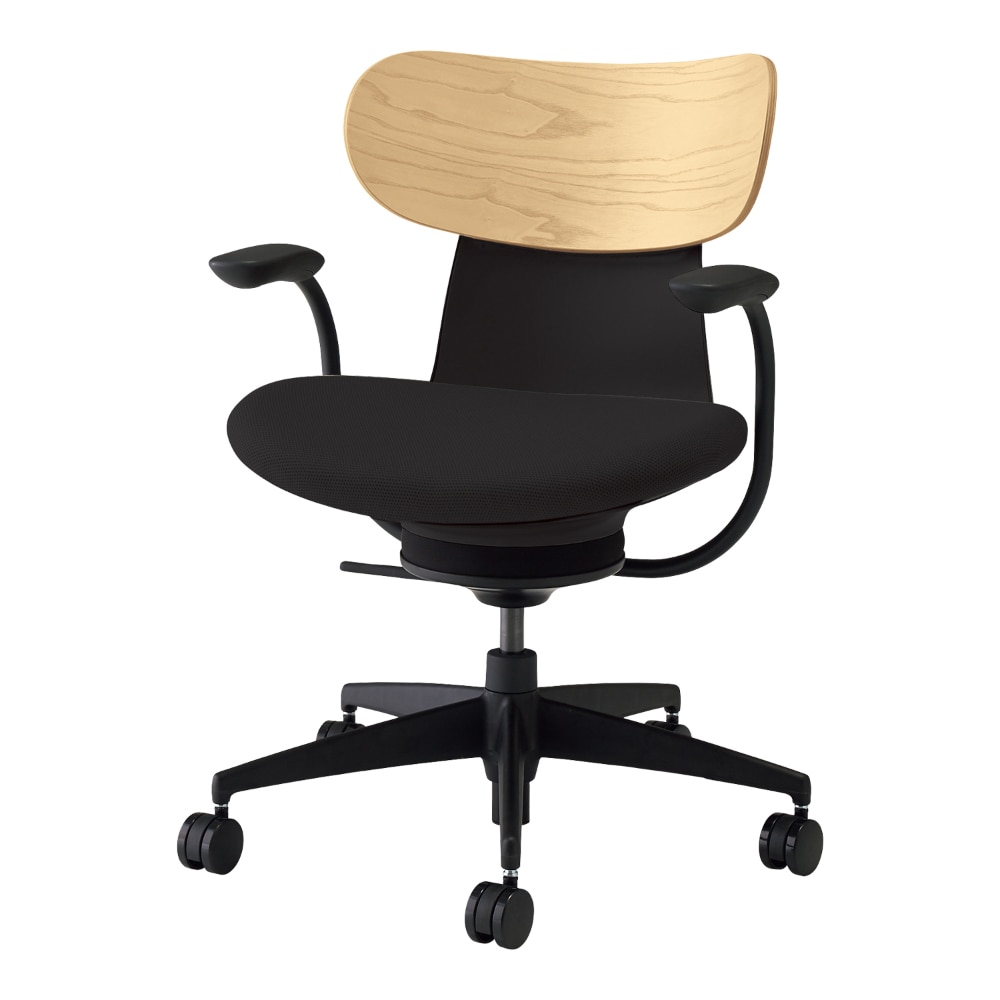 背：合板ホワイトアッシュ／座：ブラック