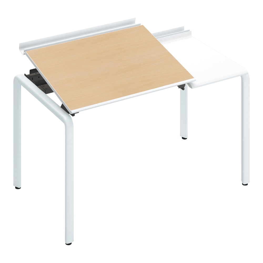 天板ナチュラルオーク／脚ホワイト