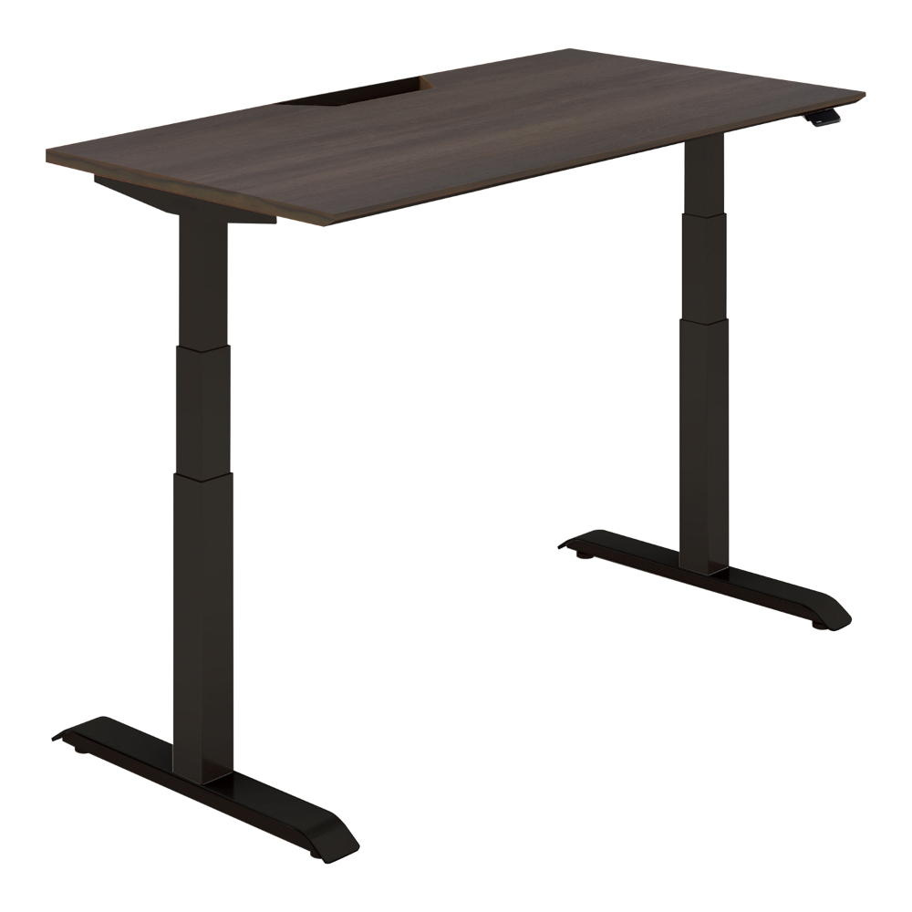 天板スモークドグレー／脚ブラック