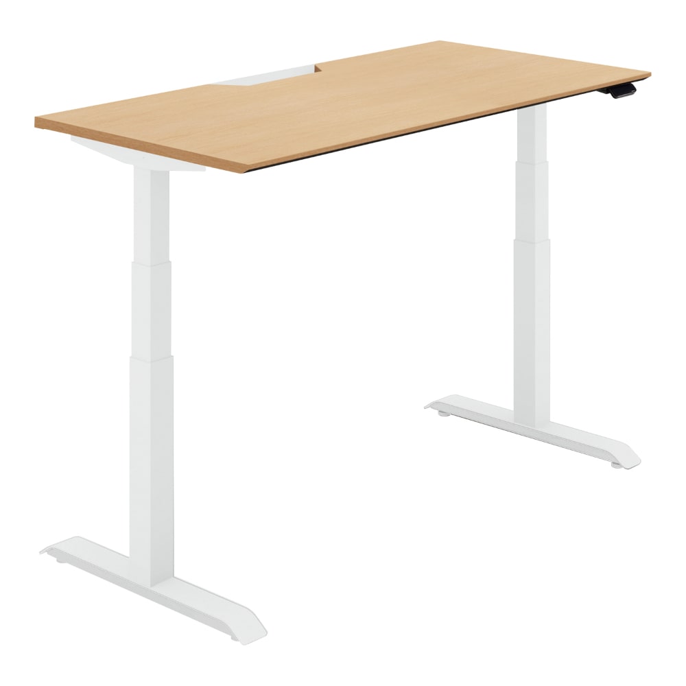 天板ナチュラルオーク ／脚ホワイト