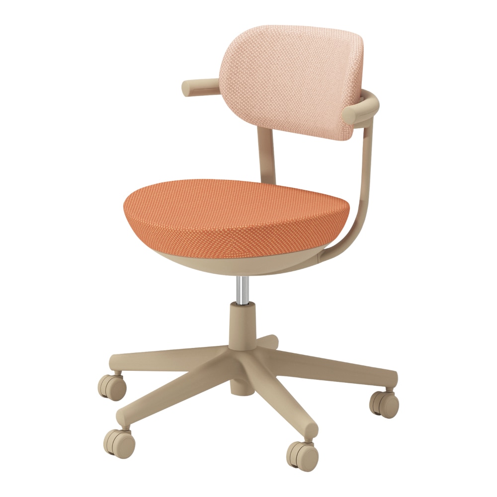 背アッシュピンク／座ペールテラコッタ