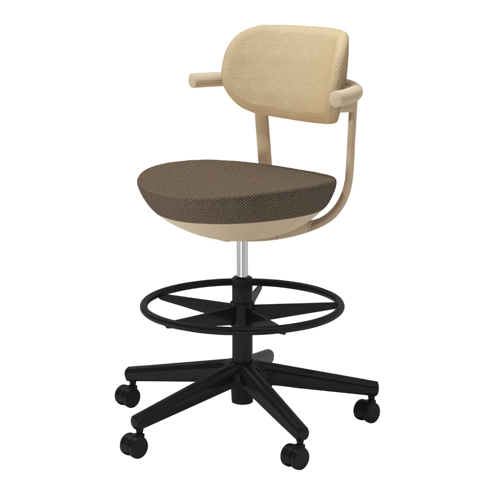 背ソフトベージュ／座ダークグレージュ