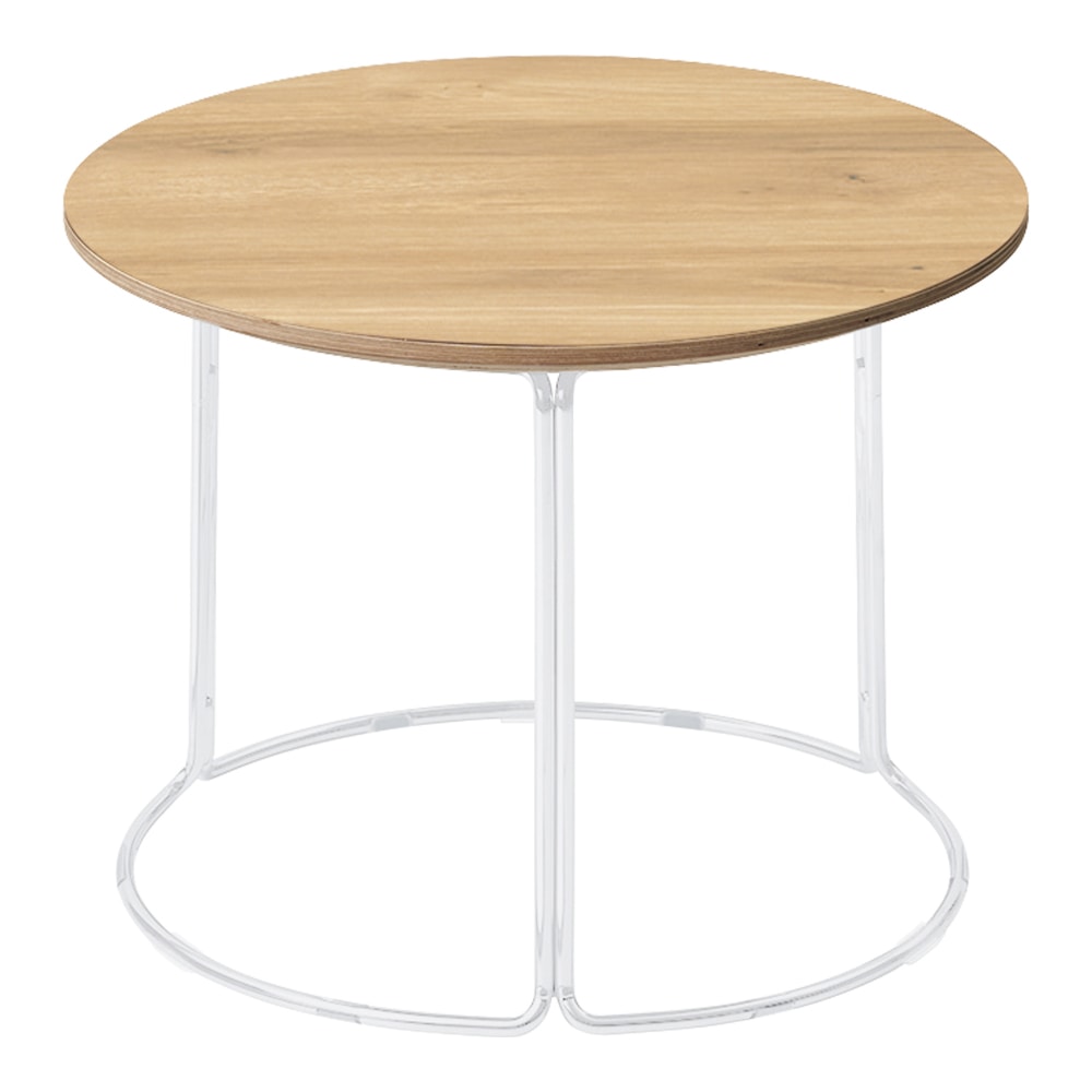 天板ティンバーミディアム／脚ホワイト