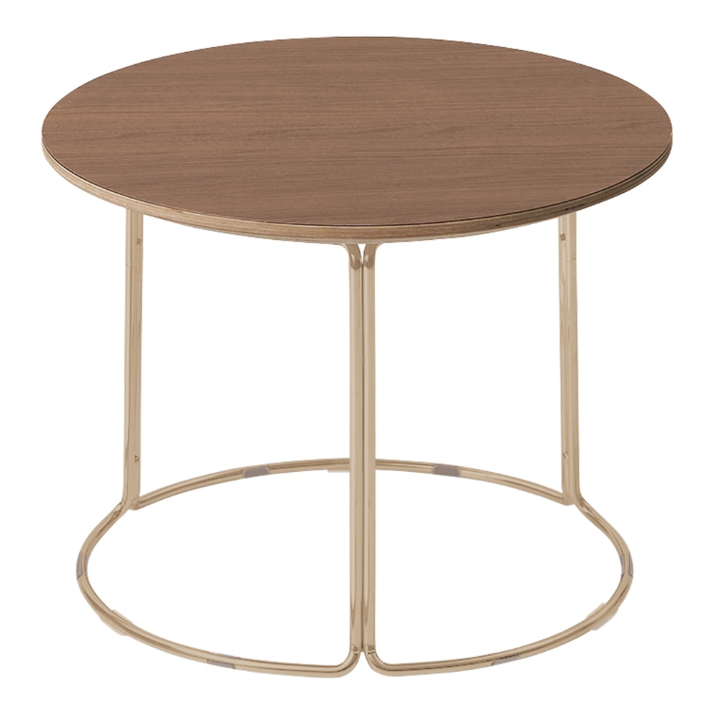 天板ブラウンウォールナット／脚ソフトベージュ