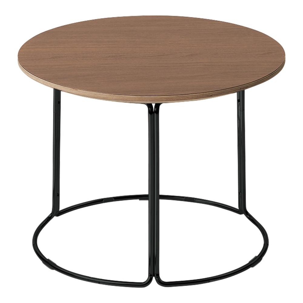 天板ブラウンウォールナット／脚ブラック