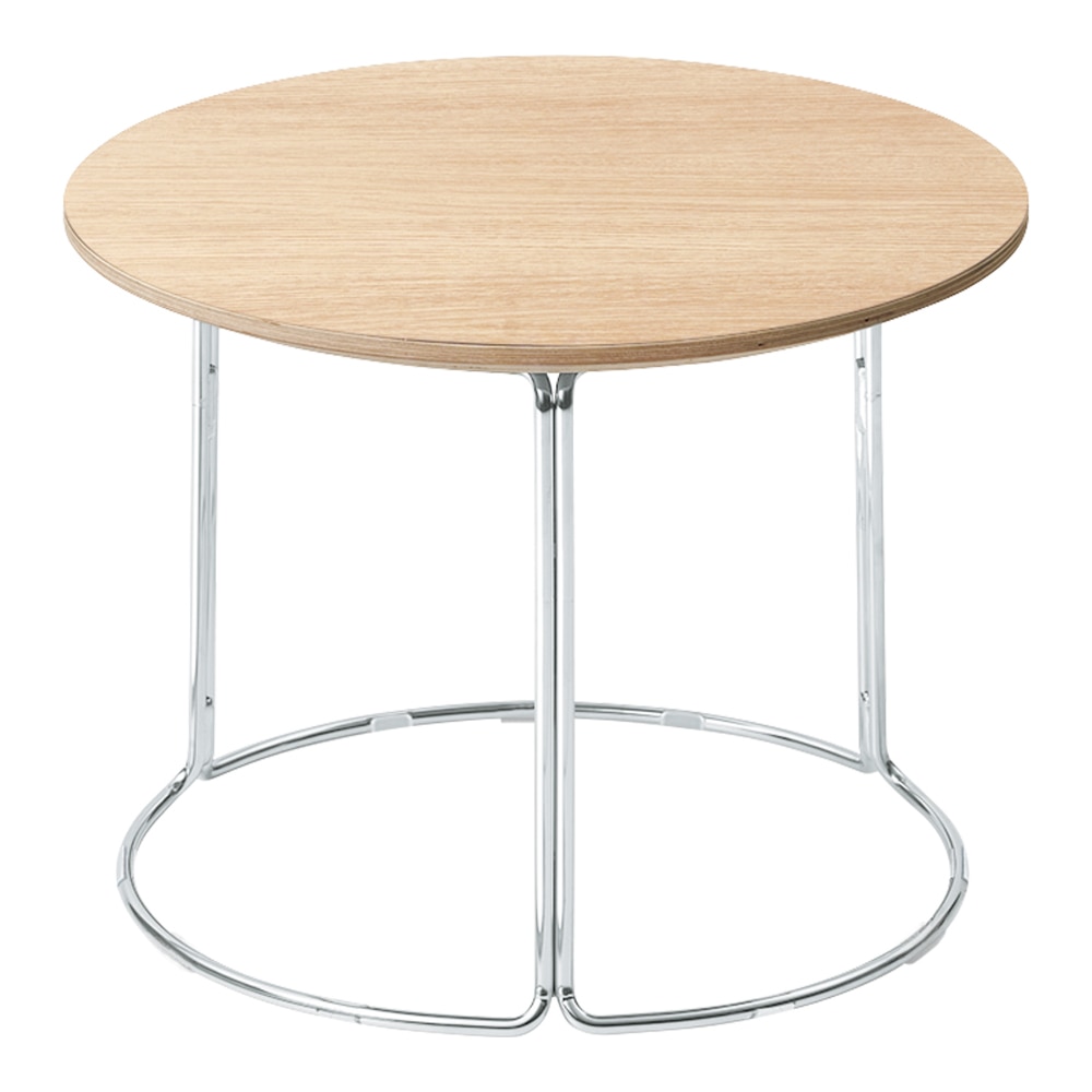 天板ナチュラルオーク/脚メッキ