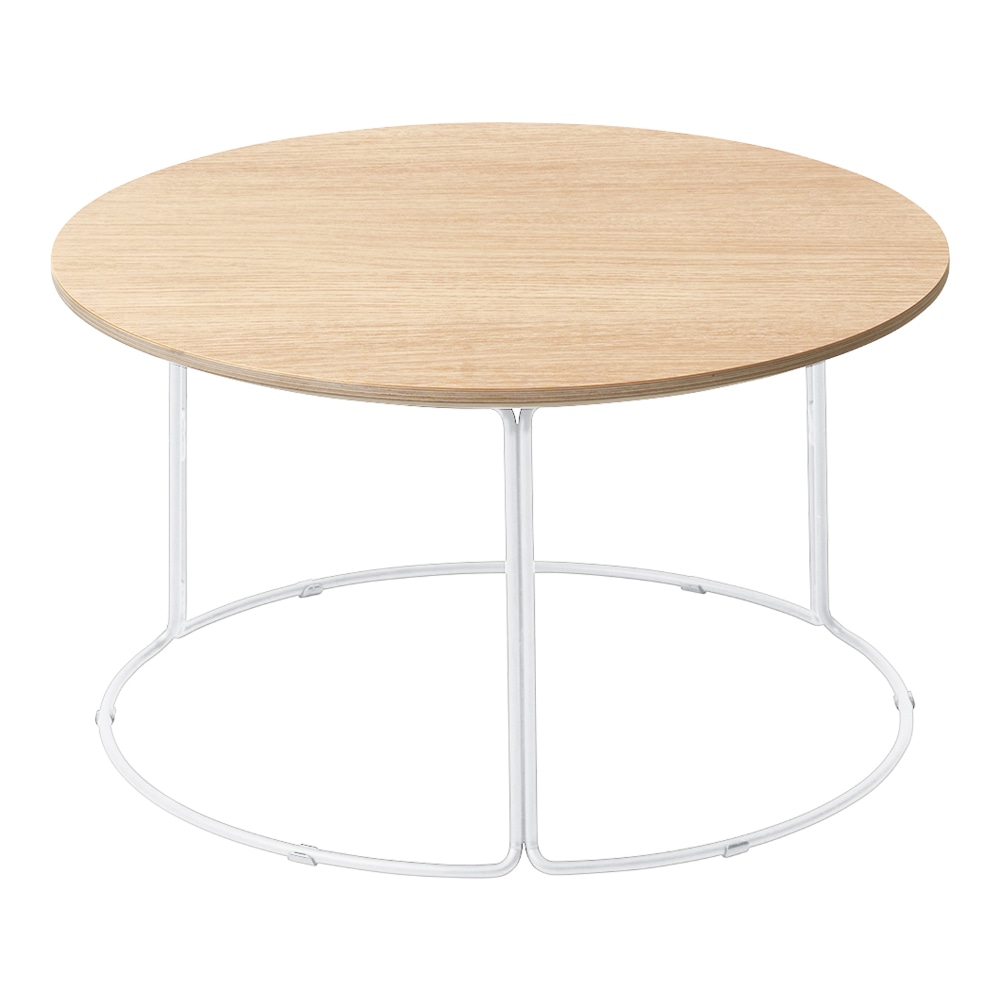 天板ナチュラルオーク/脚ホワイト