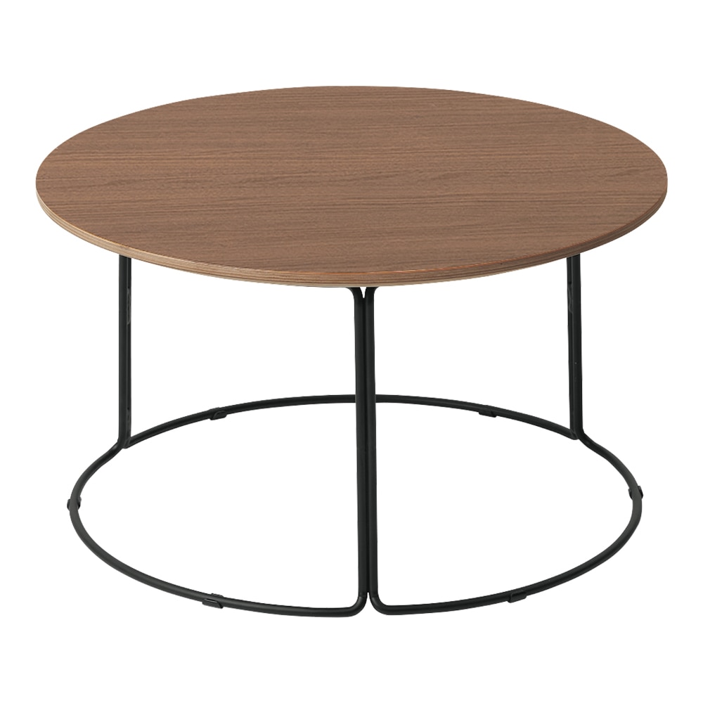 天板ブラウンウォールナット／脚ブラック