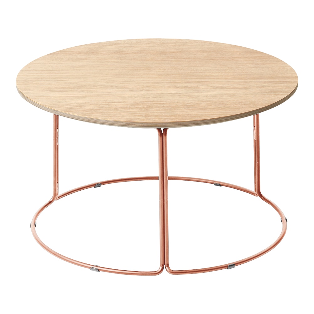 天板ナチュラルオーク／脚カッパー