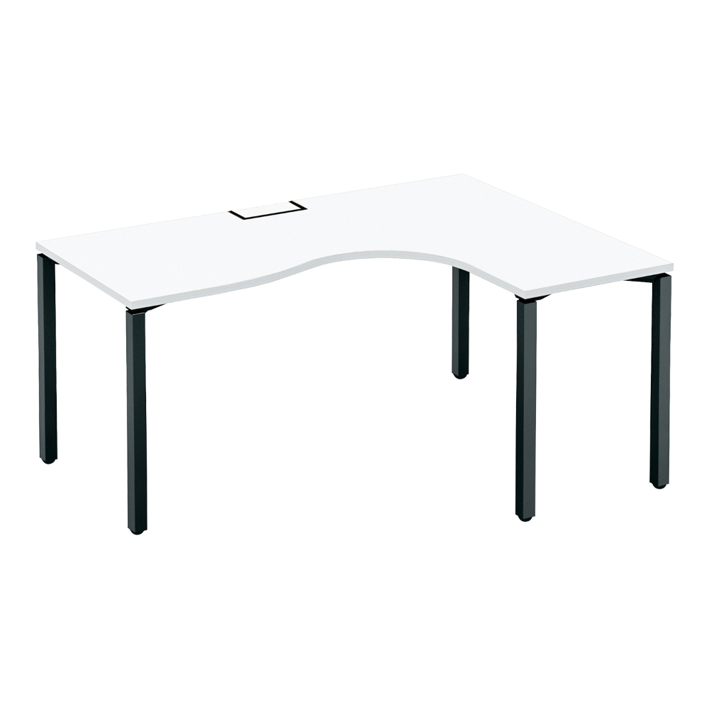 天板ホワイト／脚ブラック