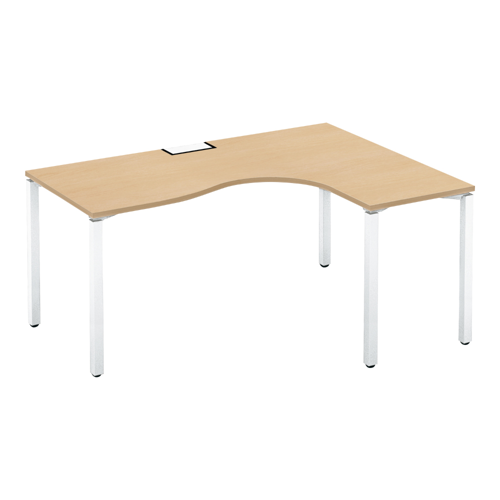 天板ナチュラルオーク／脚ホワイト