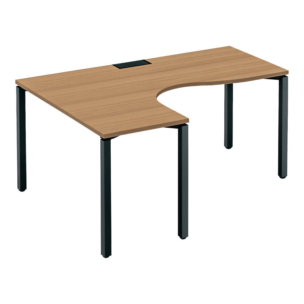 天板ラスティックミディアム／脚ブラック