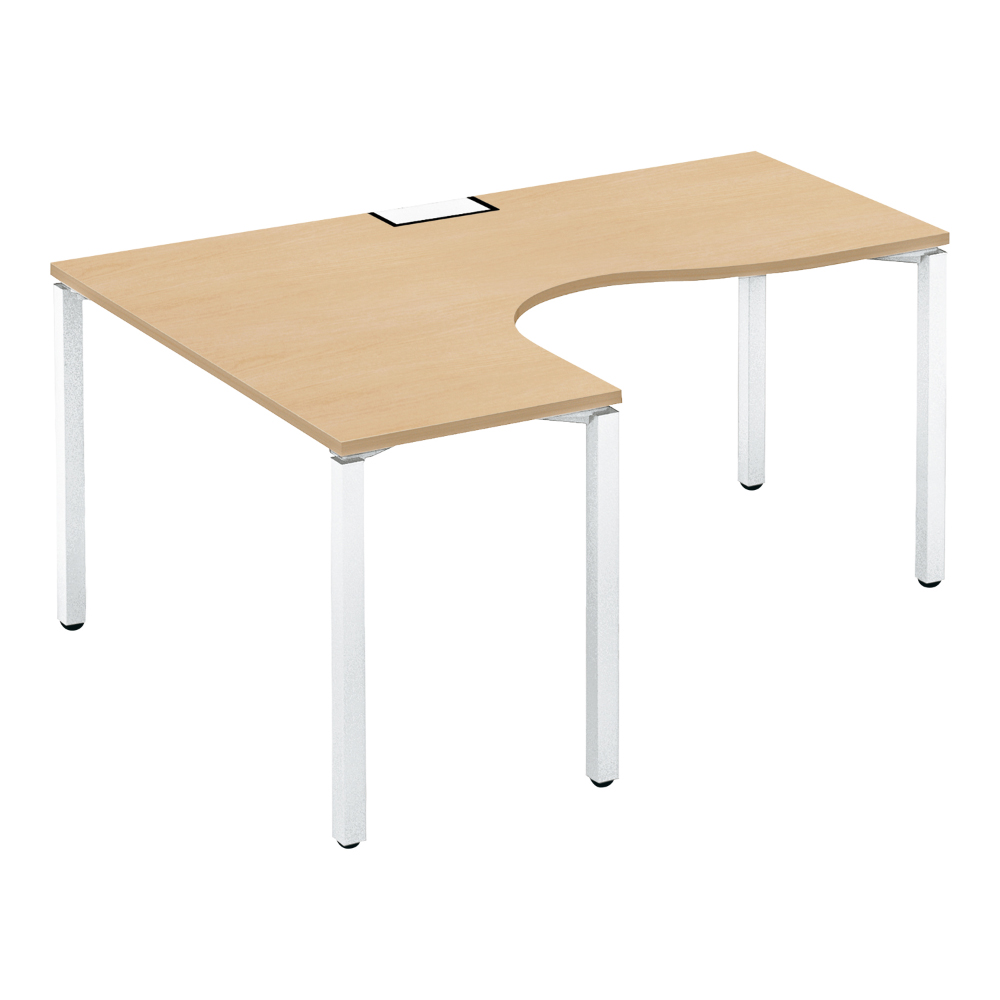 天板ナチュラルオーク／脚ホワイト