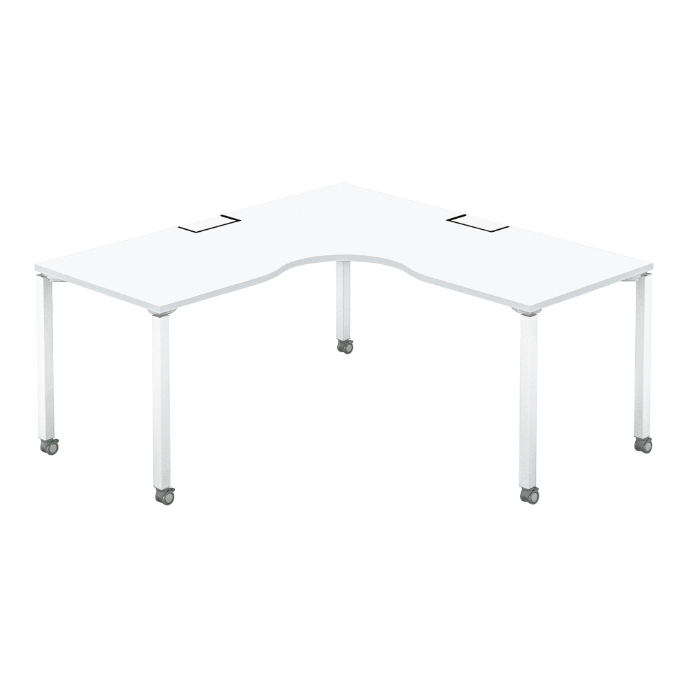 天板ホワイト/脚ホワイト