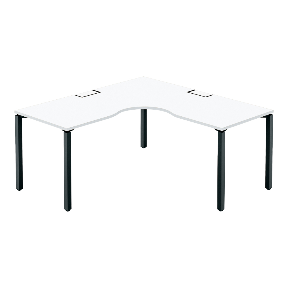 天板ホワイト／脚ブラック