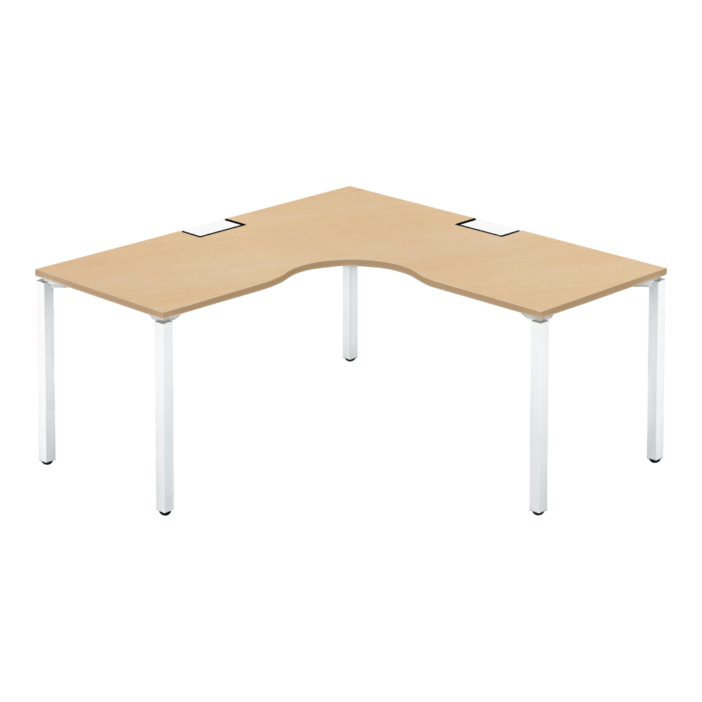 天板ナチュラルオーク／脚ホワイト