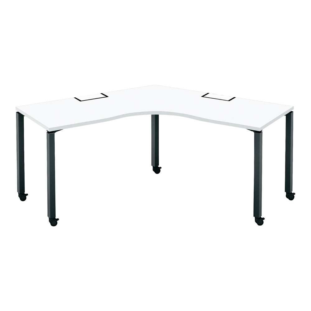 天板ホワイト/脚ブラック