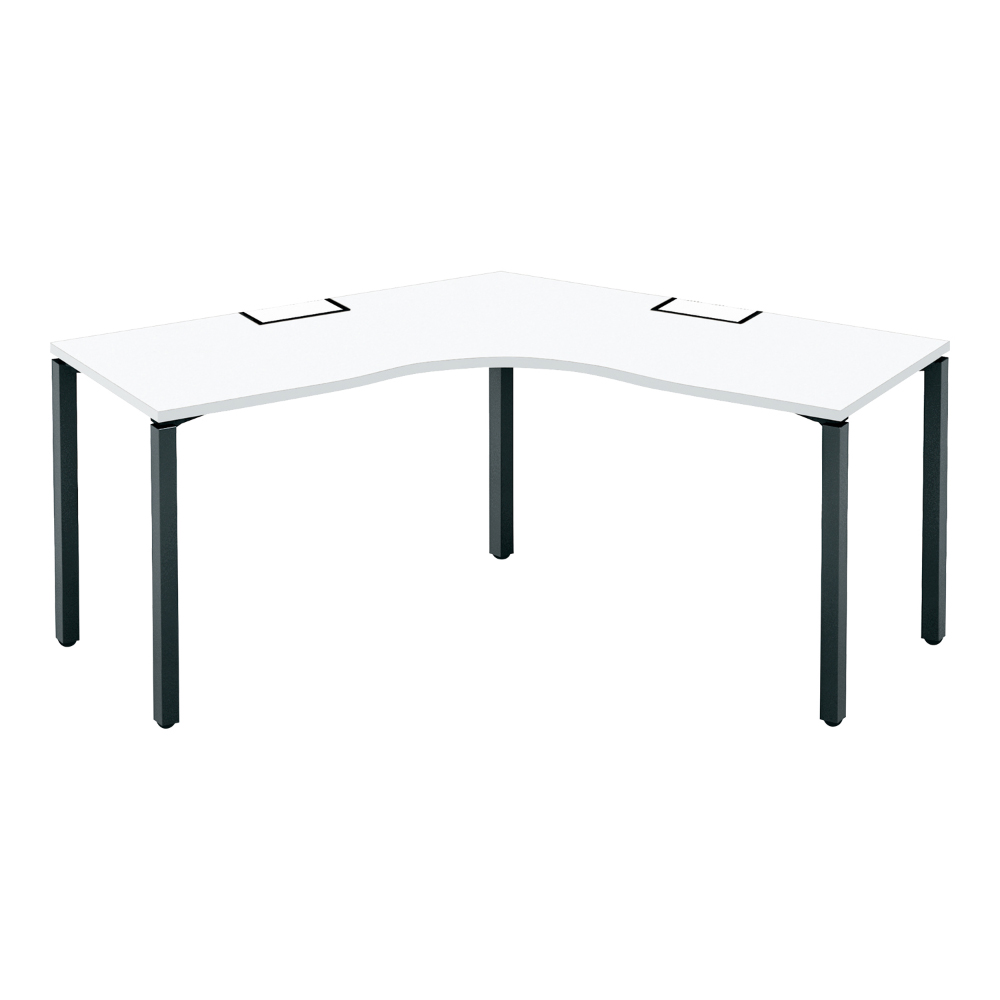 天板ホワイト／脚ブラック